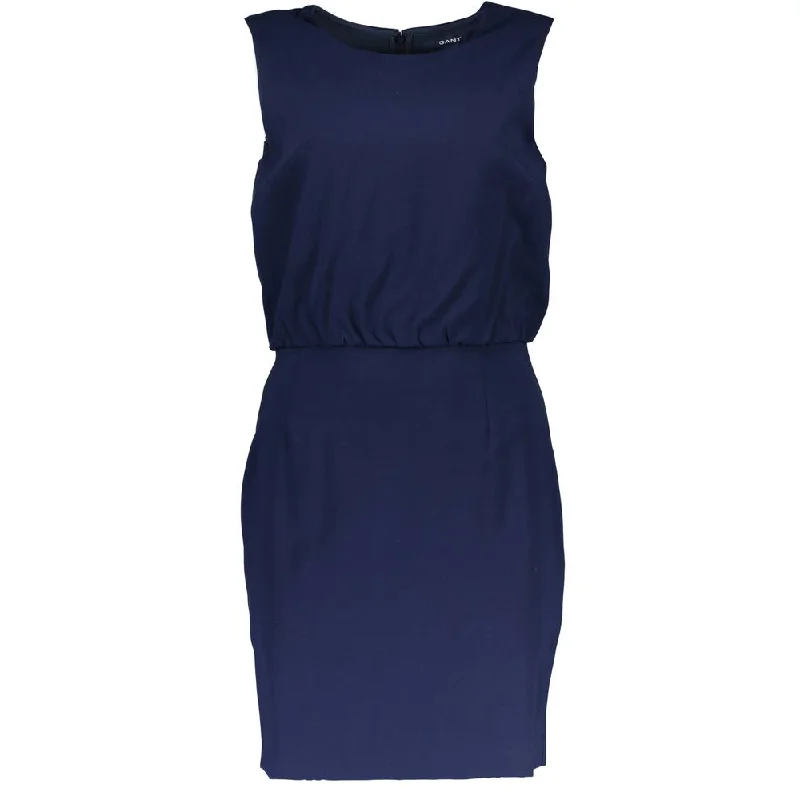 Gant Blue Viscose Women Women's Dress