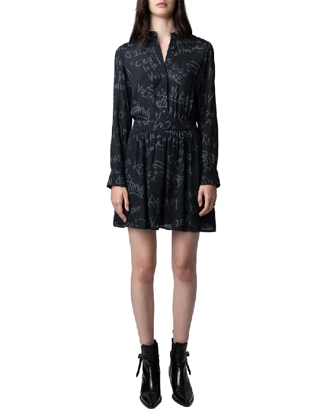 Zadig & Voltaire Refla Crepe Manifesto Dress