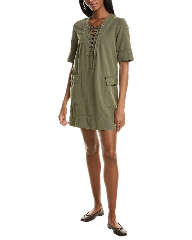 Ba&Sh Linen-Blend Shift Dress