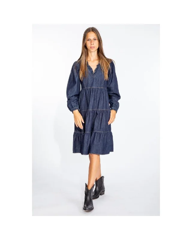 Love Moschino  Tiered Denim Dress