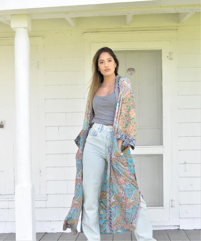 Grace Kimono - Mixed print - Eco Couture