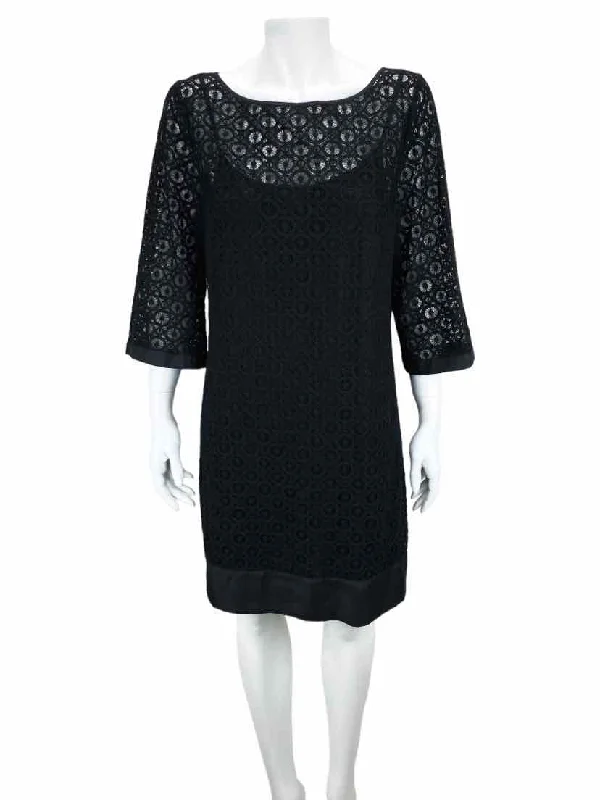 Laundry by Shelli Segal, Women's Lace Shift Dress, Black, Size 10