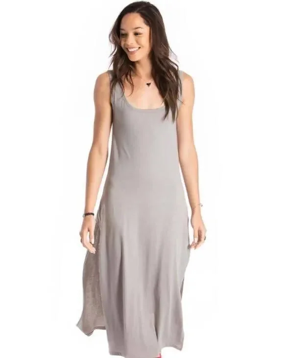 long tank dress - grey